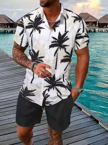 3D Digital Printing Shirt Short Sleeve Shorts Suit gogodiggity