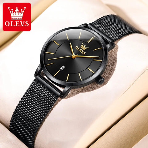 OLEVS Woman Watch 5869 Elegant Fashion Quartz Wristwatch Waterproof Date Watches For Woman Set Bracelet Watch Box Gifts Original gogodiggity