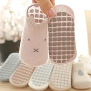 5 pairs/lot Newborn Combed Cotton Sock Toddler Non-Skid Cute Cartoon Animals Floor Socks Spring Summer Children Gripper Socks gogodiggity