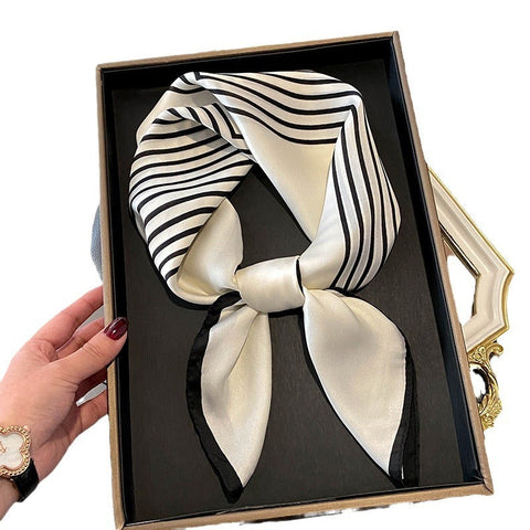 Stewardess Neck Protection Business Wear Matching Shirt Thin Scarf gogodiggity