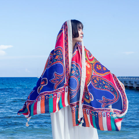 Ethnic Style Scarf Summer And Autumn Long Korean Style Scarf