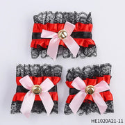 Womens Halloween Maid Lace Cat Ear Headband Hair Accessories Cat Ear Headband Long Tassel Japanese Animation Cosplay Accessories gogodiggity