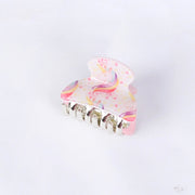 Acrylic Floral Sweet Small Hair Claw Clips Women Girls Plastic Print Crab Barrettes Clips Hair Clamps Hairpins Hair Accessories gogodiggity