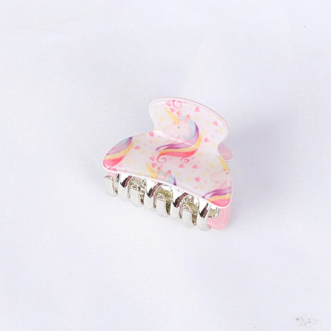 Acrylic Floral Sweet Small Hair Claw Clips Women Girls Plastic Print Crab Barrettes Clips Hair Clamps Hairpins Hair Accessories gogodiggity
