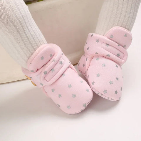 Winter New Baby Socks Boy Girl Shoes Flower Toddler Walkers Booties Cotton Comfort Soft Anti-slip Thicken Warm Newborn Shoes gogodiggity