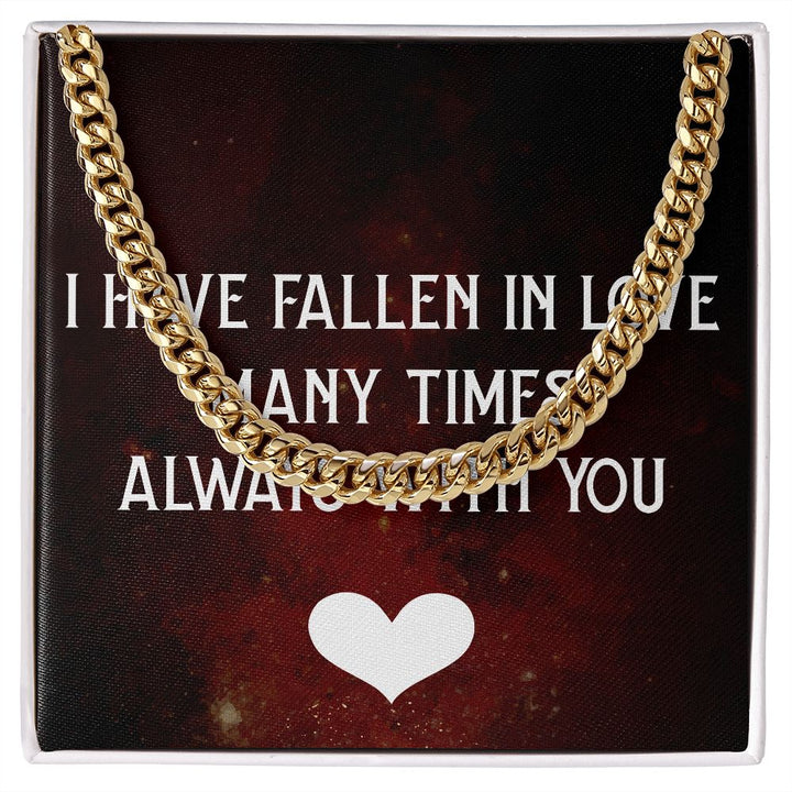 Men's Neck Chain with Message of Love to your person ShineOn Fulfillment