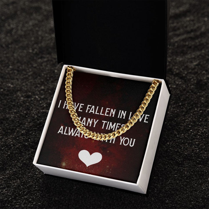 Men's Neck Chain with Message of Love to your person ShineOn Fulfillment