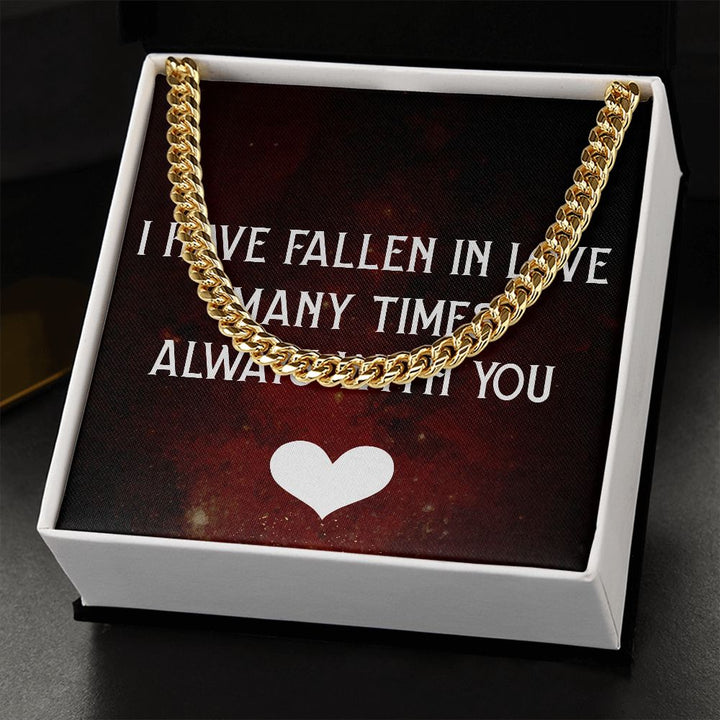 Men's Neck Chain with Message of Love to your person ShineOn Fulfillment