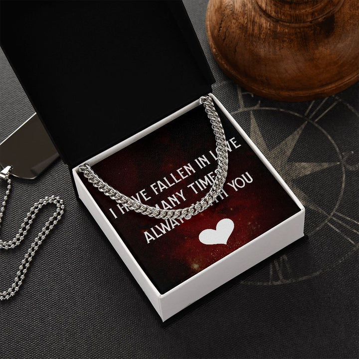 Men's Neck Chain with Message of Love to your person ShineOn Fulfillment