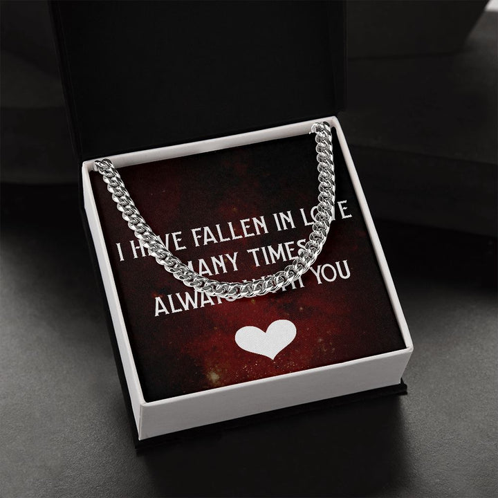 Men's Neck Chain with Message of Love to your person ShineOn Fulfillment