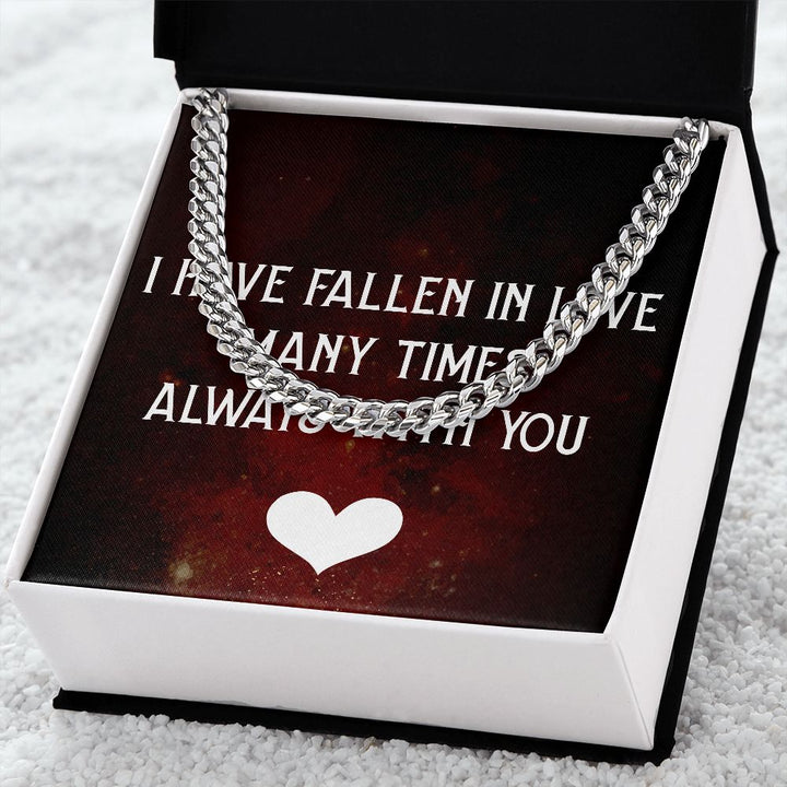 Men's Neck Chain with Message of Love to your person ShineOn Fulfillment