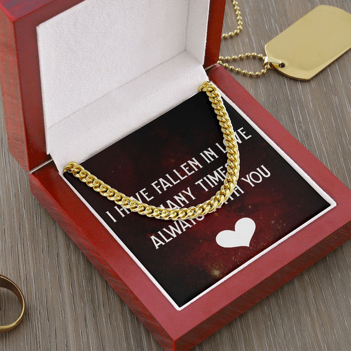 Men's Neck Chain with Message of Love to your person ShineOn Fulfillment