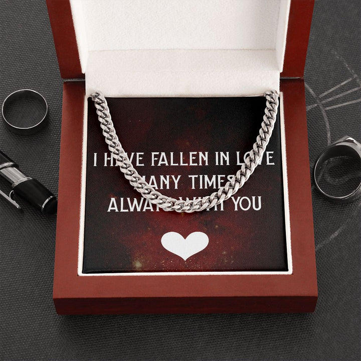 Men's Neck Chain with Message of Love to your person ShineOn Fulfillment