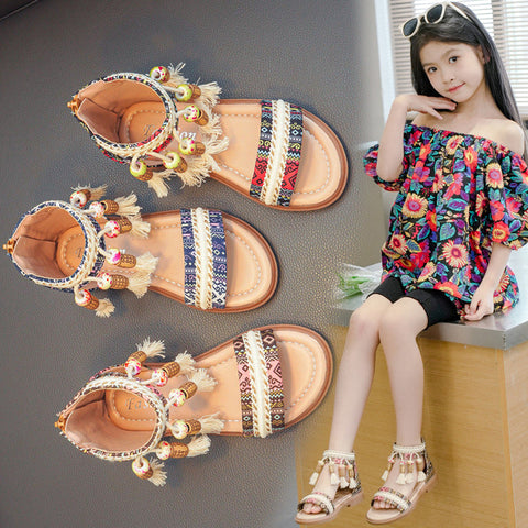 Summer Ethnic Style Retro Children's Roman Sandals gogodiggity