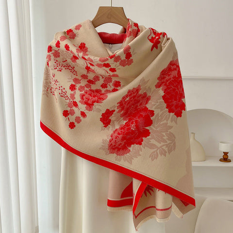 Retro High Sense Artificial Cashmere Scarf gogodiggity