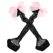 Children Mesh Socks Stocking Toddler Girls High Ankle Baby Bow Tie White Pink Summer Stockings Breathable Gentle Touch gogodiggity