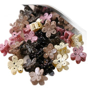 10Pcs Sweet Color Mxied Point Dot Mini Flower  Hair Claw Clip Hair Clips Hair Bangs Side Clips Hairpin Barrette Hair Accessories gogodiggity