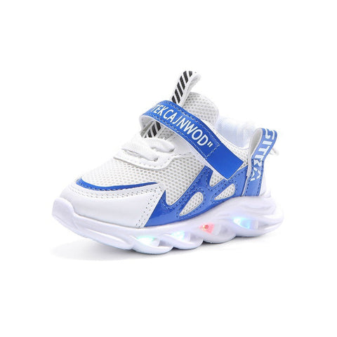 Children's Alphabet Webbing Mesh Breathable Kids Luminous Shoes Casual Sports Shoes gogodiggity