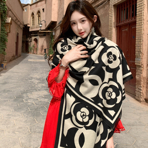 Retro High Sense Artificial Cashmere Scarf gogodiggity
