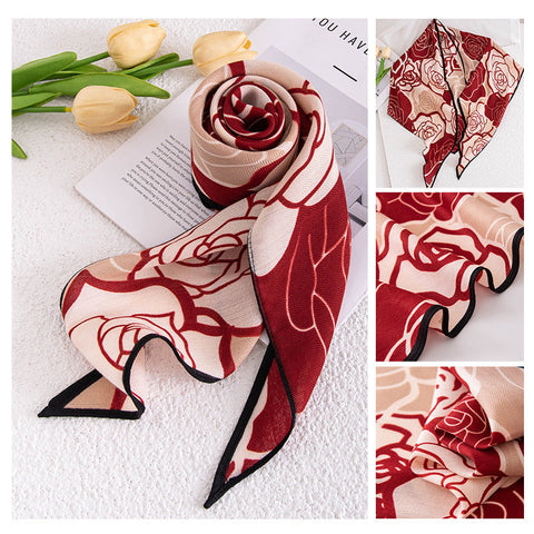 Vintage Print Polyester Fashion Scarf Dual-use Shawl gogodiggity