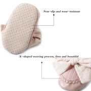 Autumn Winter Baby Girls Socks Newborn Baby Bowknot Socks Infant Baby Socks Anti Slip Soft Cotton Floor Sock Shoes gogodiggity
