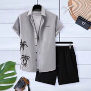 3D Digital Printing Shirt Short Sleeve Shorts Suit gogodiggity