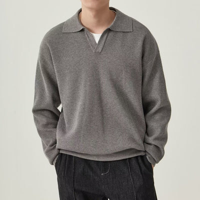 Men's Solid Color Loose Long Sleeves gogodiggity