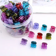 10-60Pcs Hair Claw Clips for Women1.5cm Small Black Brown Transparent Plastic Mini Claws Kids Hair Styling Fashion Accessories gogodiggity