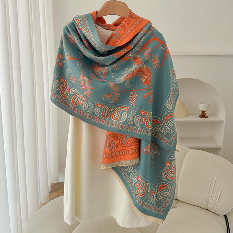 Retro High Sense Artificial Cashmere Scarf gogodiggity