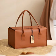 Elegant Imitation Leather Gift Box Perfect for Weddings Anniversaries and Special Occasions Comes with Carrying Handles gogodiggity