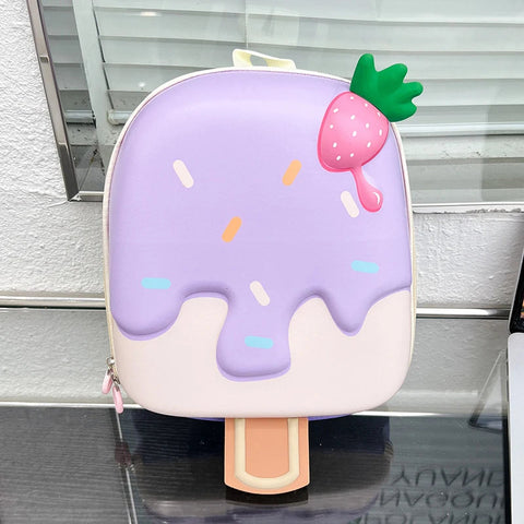 Cute Cartoon Kids Backpack Ice-cream Shape Baby Bag Kindergarten School Bag Boys Girls Toddler Backpack Children Accessories gogodiggity