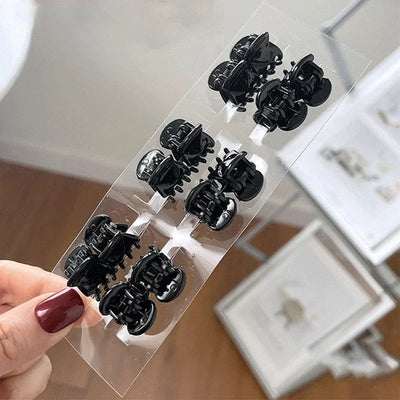 10-60Pcs Hair Claw Clips for Women1.5cm Small Black Brown Transparent Plastic Mini Claws Kids Hair Styling Fashion Accessories gogodiggity