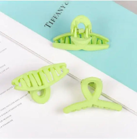 4.4CM New Solid Colour 3PCS/Set Candy Colour Small Cross Grip Clip Hairpin Barrettes for Kid Women Girl Accessories Headwear gogodiggity
