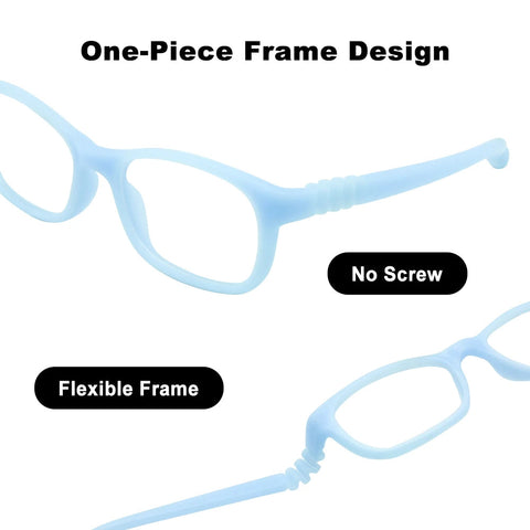 Flexible Kids Eyeglasses Frame Size 44/16 TR90 Children Glasses, No Screw, Unbreakable Safe Light Boys Girls Optical Glasses gogodiggity
