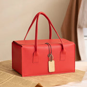 Elegant Imitation Leather Gift Box Perfect for Weddings Anniversaries and Special Occasions Comes with Carrying Handles gogodiggity