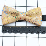 New Design Cork Wood Fashion Parent-Child Bow Ties Novelty Handmade Solid Neckwear Wedding Party Gift Accessories Men Bowtie gogodiggity