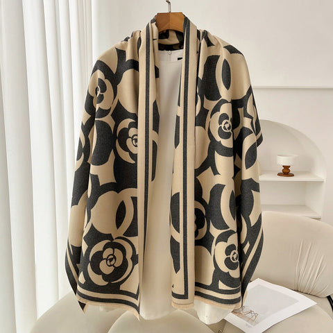Retro High Sense Artificial Cashmere Scarf gogodiggity