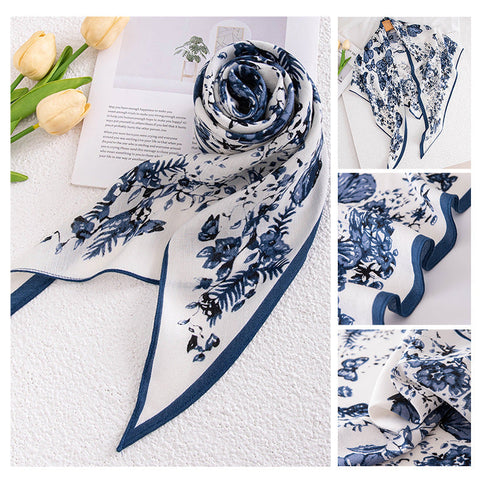 Vintage Print Polyester Fashion Scarf Dual-use Shawl gogodiggity
