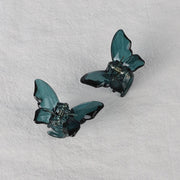 2PCS Crystal Butterfly Small Hair Claw Clips Women Girls Cute Transparent Candy Hair Clamps Crab Barrettes Hair Accessories gogodiggity