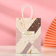 StoBag, Reusable Gift Tote Bags Elegant Marble and Gold Design for Weddings, Birthdays, Parties, Special Occasions, Packaging gogodiggity