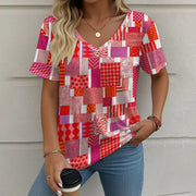 Summer New Casual Multicolor Design Women's T-shirt gogodiggity