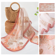 Silk Scarf Women's Mulberry Silk Printed Shawl gogodiggity