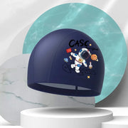 Girls Swimming Cap Cartoon Cute Waterproof High Elastic Ear Protection Swimming Hat for Children Boys Kids Swimming Accessories gogodiggity
