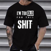 Men's All-match Short-sleeved T-shirt With Design Letters gogodiggity