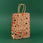 StoBag, Valentine's Day Kraft Paper Gift Bags, for wedding, Reusable, Perfect for Romantic Gifts and Special Occasions, 12/30 gogodiggity