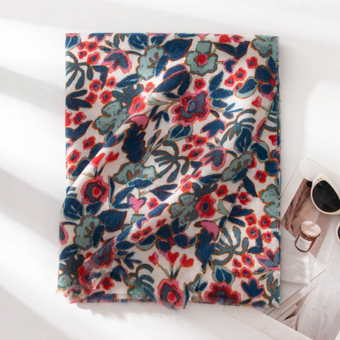 Cross-border New Arrival Printed Cashmere-like Texture Commuter's All-matching Warm Scarf Shawl gogodiggity