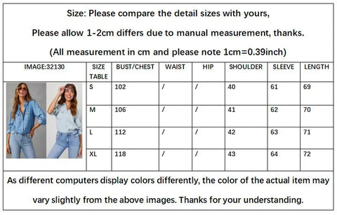 CPSYMYM Women Casual Western Denim Shirt Solid Turn Down Single Breasted Long Sleeve Shirt Oversized Shirts Blusas Para Mujer gogodiggity