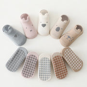5 pairs/lot Newborn Combed Cotton Sock Toddler Non-Skid Cute Cartoon Animals Floor Socks Spring Summer Children Gripper Socks gogodiggity