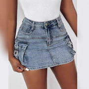 Fashion European And American Style Women's Overalls Pocket Skirt gogodiggity