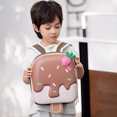 Cute Cartoon Kids Backpack Ice-cream Shape Baby Bag Kindergarten School Bag Boys Girls Toddler Backpack Children Accessories gogodiggity